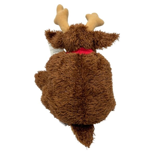 Hallmark Comet Reindeer Plush Toy Christmas Stuffed Animal Brown Tan Fuzzy Soft - Picture 5 of 15